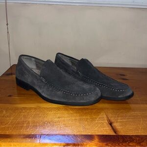 NEW Calvin Klein Mens Shoes 8M Suede Leather Dark Gray CK loafers slip on Kyle